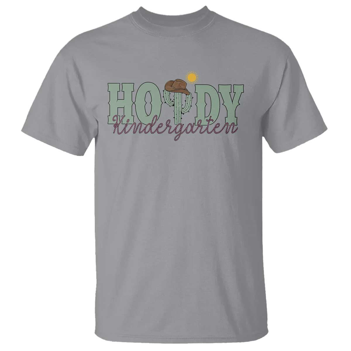 Howdy Kindergarten Teacher T Shirt Rodeo Country Western Cactus Cowboy - Wonder Print Shop