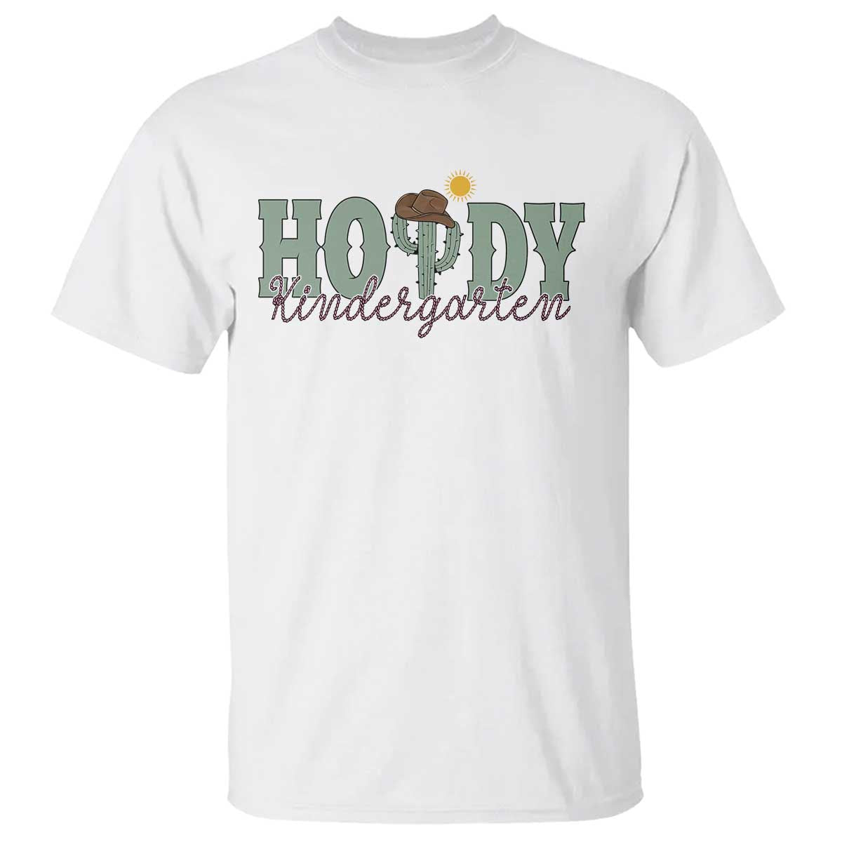 Howdy Kindergarten Teacher T Shirt Rodeo Country Western Cactus Cowboy - Wonder Print Shop