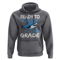 Back To School Second Grade Hoodie Ready To Attack 2nd Grade Jaw Shark - Wonder Print Shop