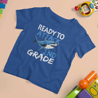 Back To School Second Grade T Shirt For Kid Ready To Attack 2nd Grade Jaw Shark - Wonder Print Shop