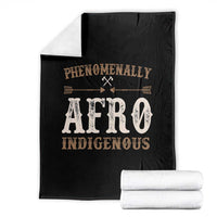 Proud Native American Phenomenally Afro Indigenous Throw Blanket - Wonder Print Shop