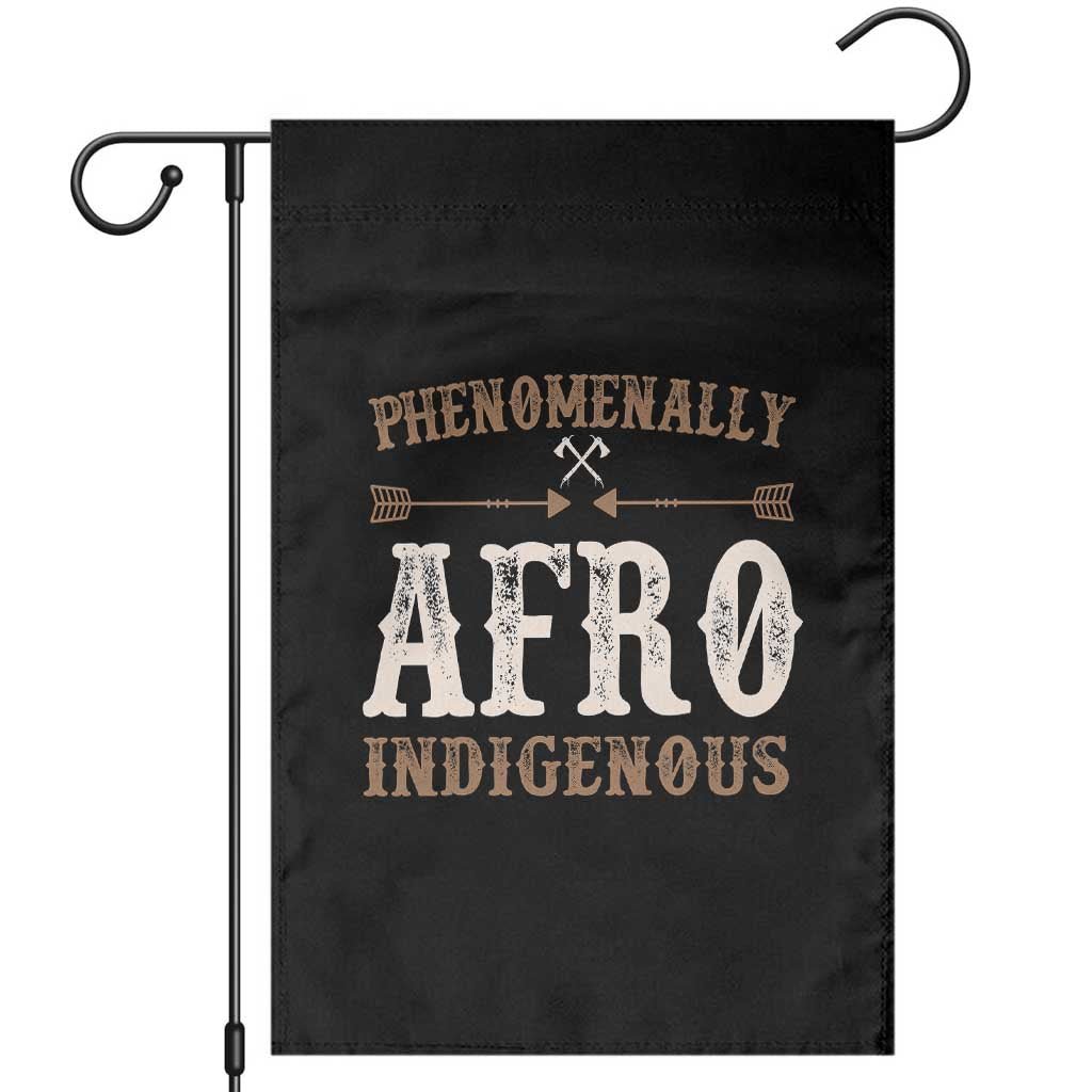 Proud Native American Phenomenally Afro Indigenous Garden Flag - Wonder Print Shop