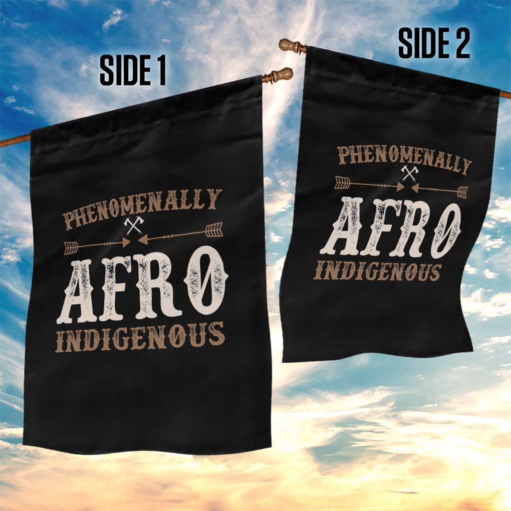 Proud Native American Phenomenally Afro Indigenous Garden Flag - Wonder Print Shop