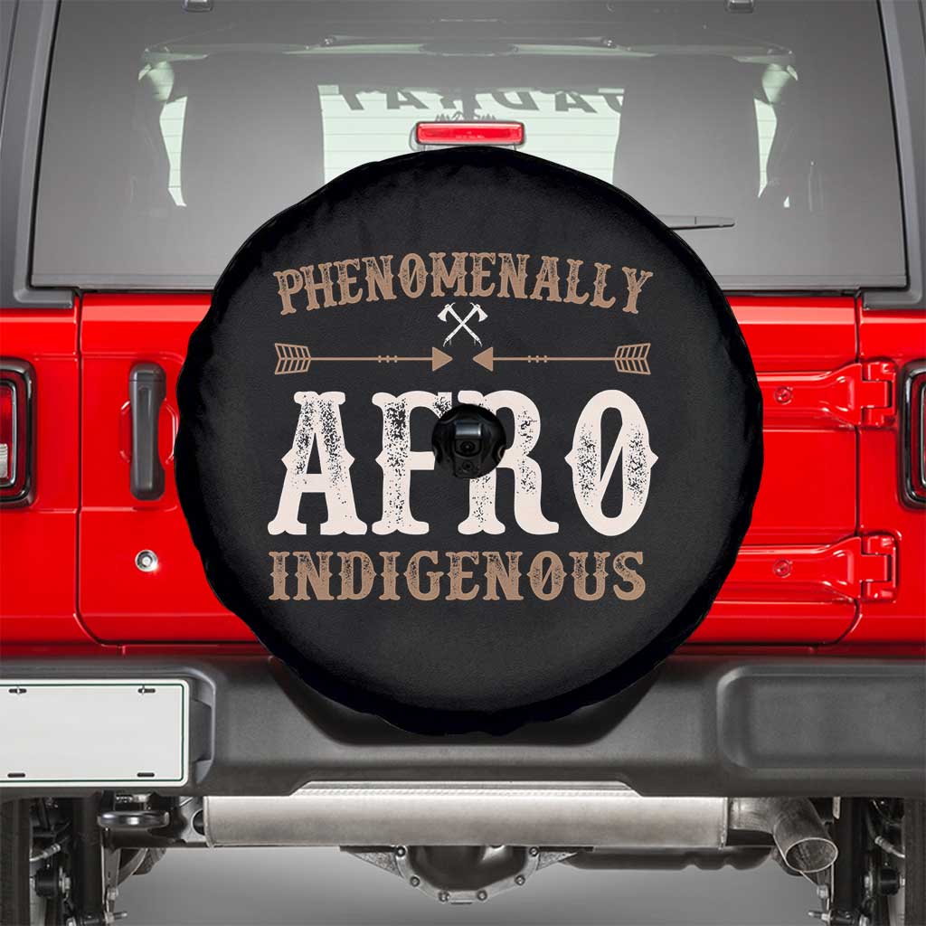 Proud Native American Phenomenally Afro Indigenous Spare Tire Cover - Wonder Print Shop