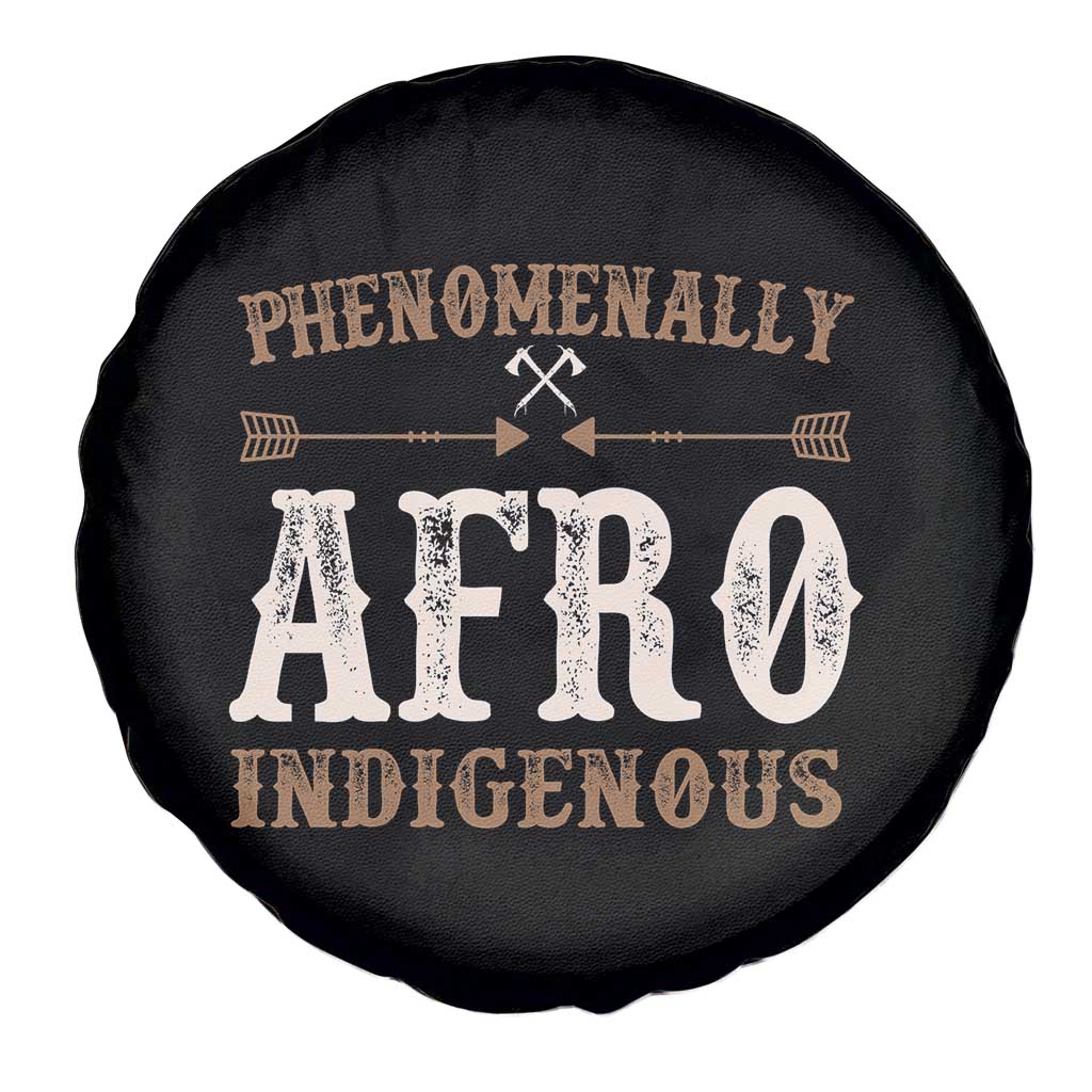 Proud Native American Phenomenally Afro Indigenous Spare Tire Cover - Wonder Print Shop