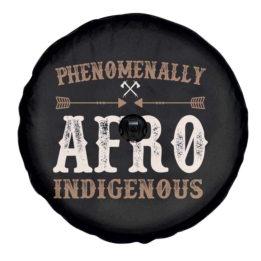 Proud Native American Phenomenally Afro Indigenous Spare Tire Cover - Wonder Print Shop
