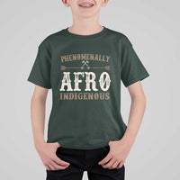 Proud Native American Phenomenally Afro Indigenous T Shirt For Kid - Wonder Print Shop