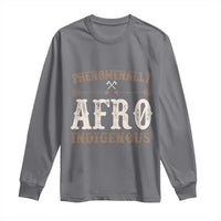 Proud Native American Phenomenally Afro Indigenous Long Sleeve Shirt - Wonder Print Shop