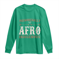 Proud Native American Phenomenally Afro Indigenous Long Sleeve Shirt - Wonder Print Shop