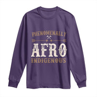 Proud Native American Phenomenally Afro Indigenous Long Sleeve Shirt - Wonder Print Shop