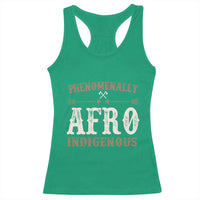 Proud Native American Phenomenally Afro Indigenous Racerback Tank Top - Wonder Print Shop