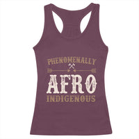 Proud Native American Phenomenally Afro Indigenous Racerback Tank Top - Wonder Print Shop