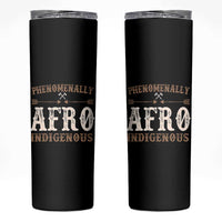 Proud Native American Phenomenally Afro Indigenous Skinny Tumbler - Wonder Print Shop