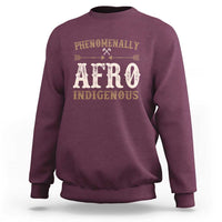 Proud Native American Phenomenally Afro Indigenous Sweatshirt - Wonder Print Shop