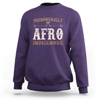 Proud Native American Phenomenally Afro Indigenous Sweatshirt - Wonder Print Shop