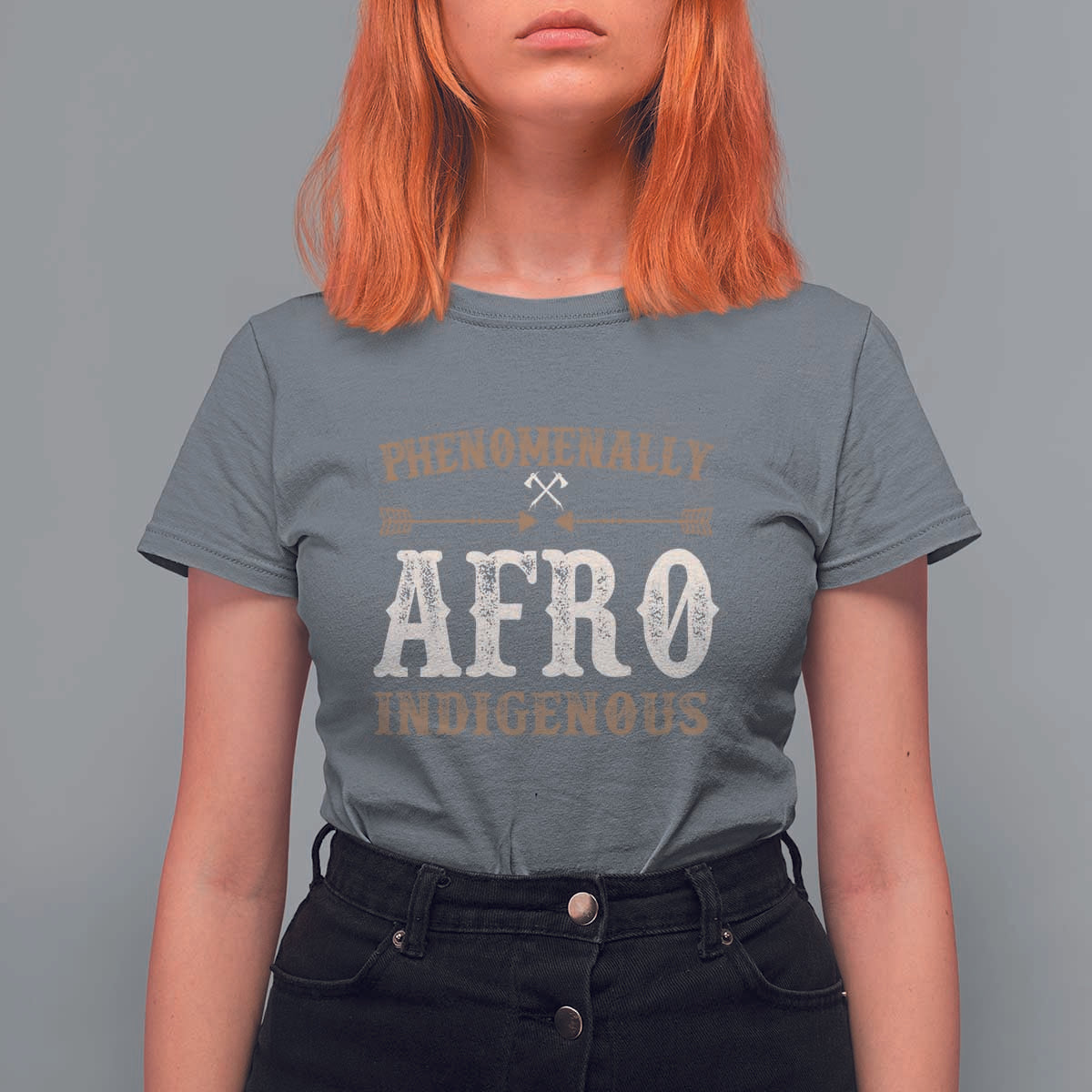 Proud Native American Phenomenally Afro Indigenous T Shirt For Women - Wonder Print Shop