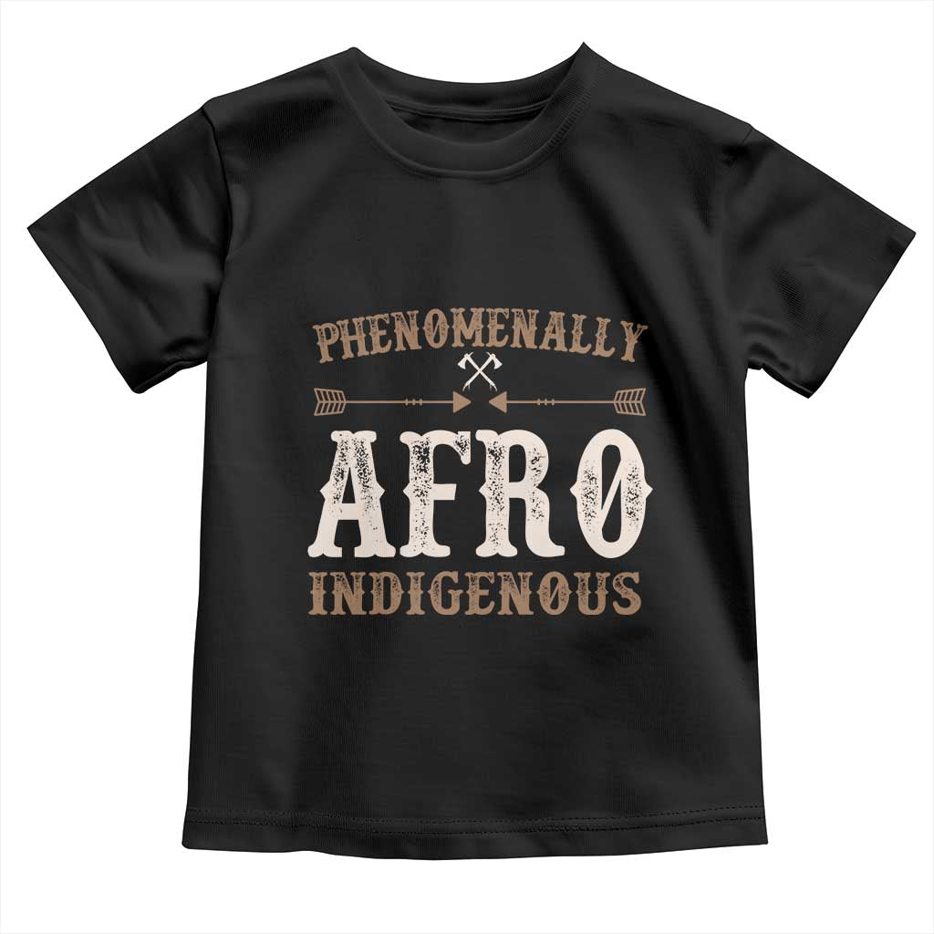 Proud Native American Phenomenally Afro Indigenous Toddler T Shirt - Wonder Print Shop