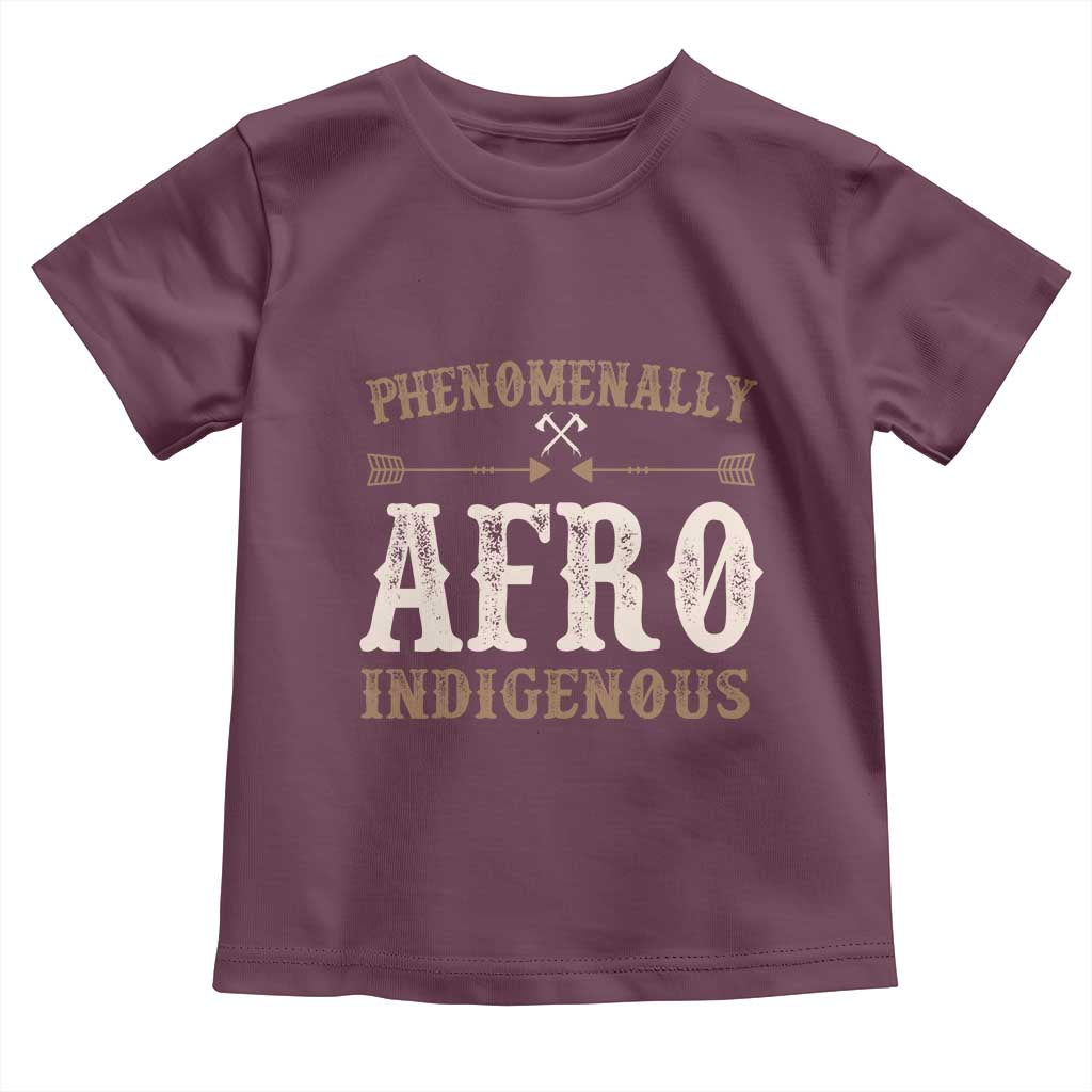 Proud Native American Phenomenally Afro Indigenous Toddler T Shirt - Wonder Print Shop