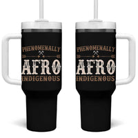 Proud Native American Phenomenally Afro Indigenous Tumbler With Handle - Wonder Print Shop