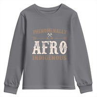Proud Native American Phenomenally Afro Indigenous Youth Sweatshirt - Wonder Print Shop