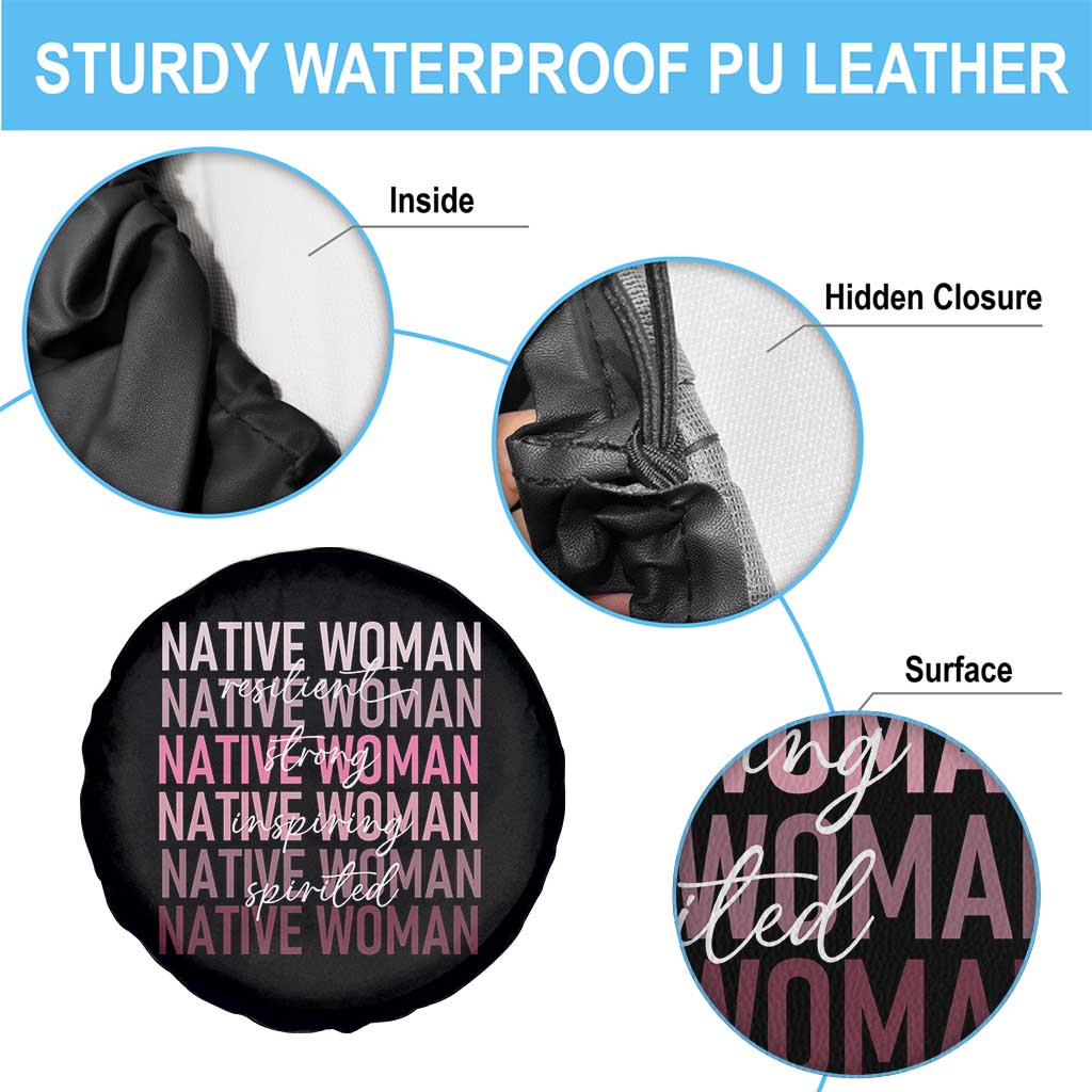 Native Woman Resilient Strong Inspiring Spirited Spare Tire Cover American Indian Pride - Wonder Print Shop