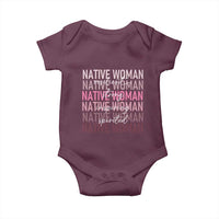 Native Woman Resilient Strong Inspiring Spirited Baby Onesie American Indian Pride - Wonder Print Shop