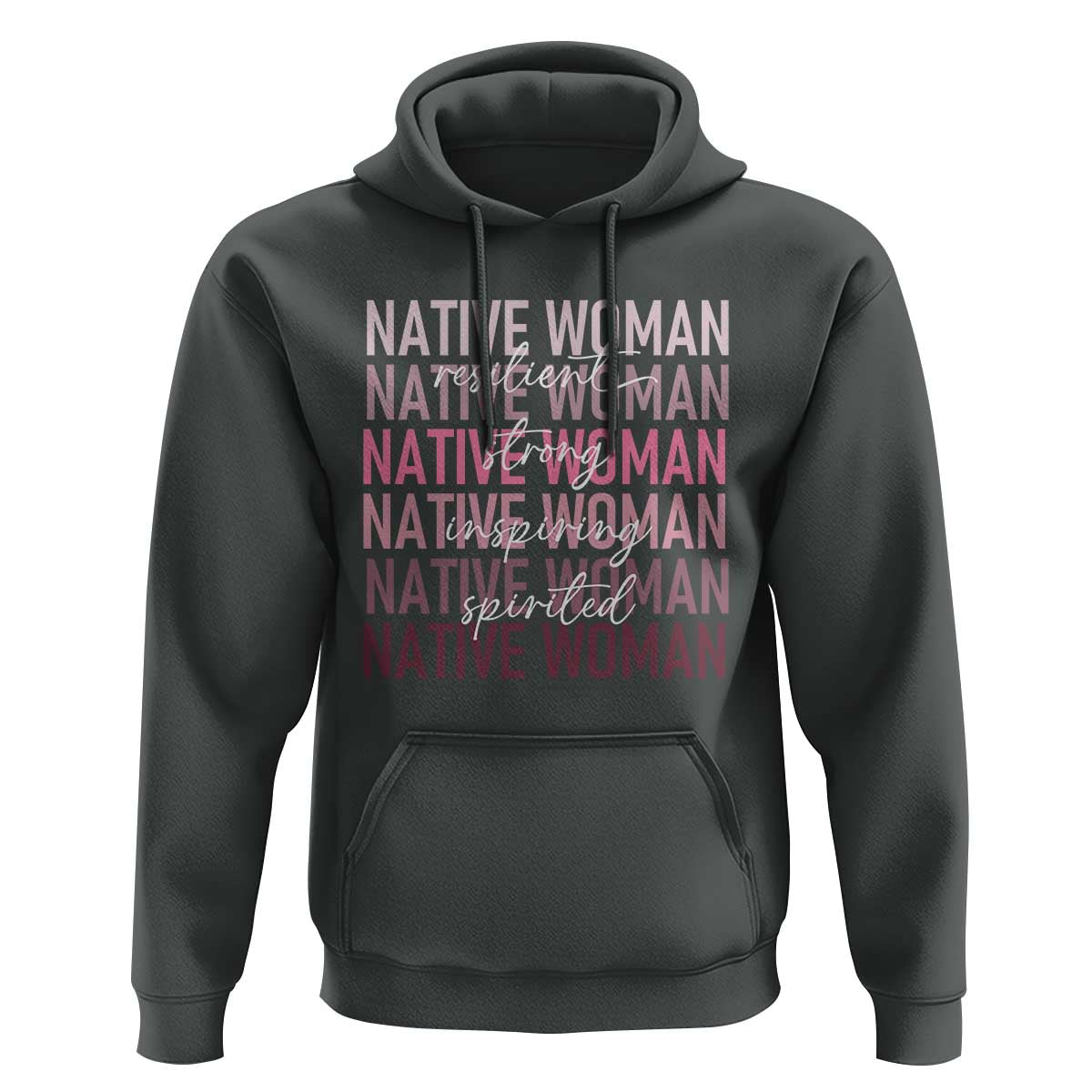 Native Woman Resilient Strong Inspiring Spirited Hoodie American Indian Pride - Wonder Print Shop
