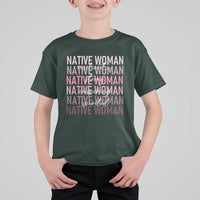 Native Woman Resilient Strong Inspiring Spirited T Shirt For Kid American Indian Pride - Wonder Print Shop