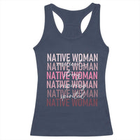 Native Woman Resilient Strong Inspiring Spirited Racerback Tank Top American Indian Pride - Wonder Print Shop