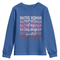 Native Woman Resilient Strong Inspiring Spirited Youth Sweatshirt American Indian Pride - Wonder Print Shop