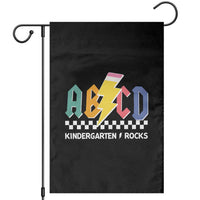 ABCD Kindergarten Rock And Roll Garden Flag Teachers Back To School - Wonder Print Shop