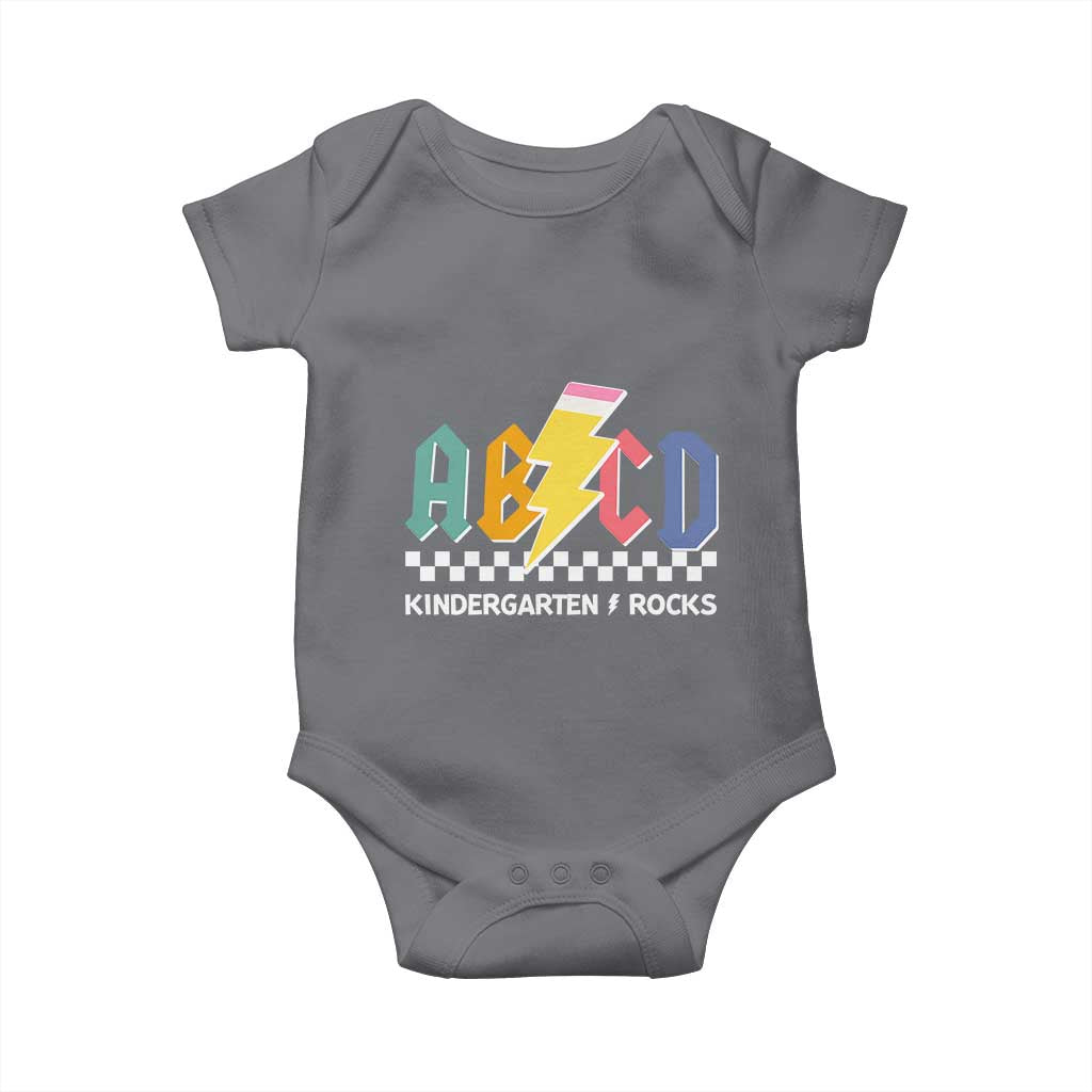 ABCD Kindergarten Rock And Roll Baby Onesie Teachers Back To School - Wonder Print Shop