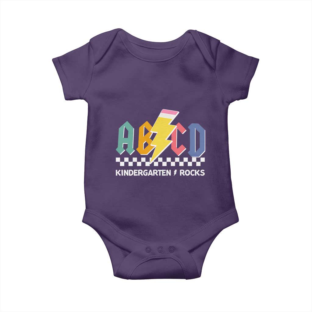 ABCD Kindergarten Rock And Roll Baby Onesie Teachers Back To School - Wonder Print Shop