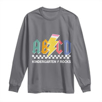 ABCD Kindergarten Rock And Roll Long Sleeve Shirt Teachers Back To School - Wonder Print Shop