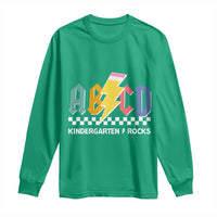 ABCD Kindergarten Rock And Roll Long Sleeve Shirt Teachers Back To School - Wonder Print Shop