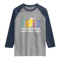 ABCD Kindergarten Rock And Roll Raglan Shirt Teachers Back To School - Wonder Print Shop
