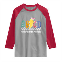 ABCD Kindergarten Rock And Roll Raglan Shirt Teachers Back To School - Wonder Print Shop