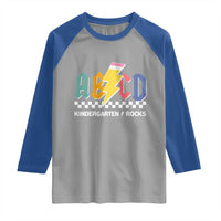 ABCD Kindergarten Rock And Roll Raglan Shirt Teachers Back To School - Wonder Print Shop