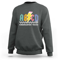 ABCD Kindergarten Rock And Roll Sweatshirt Teachers Back To School - Wonder Print Shop