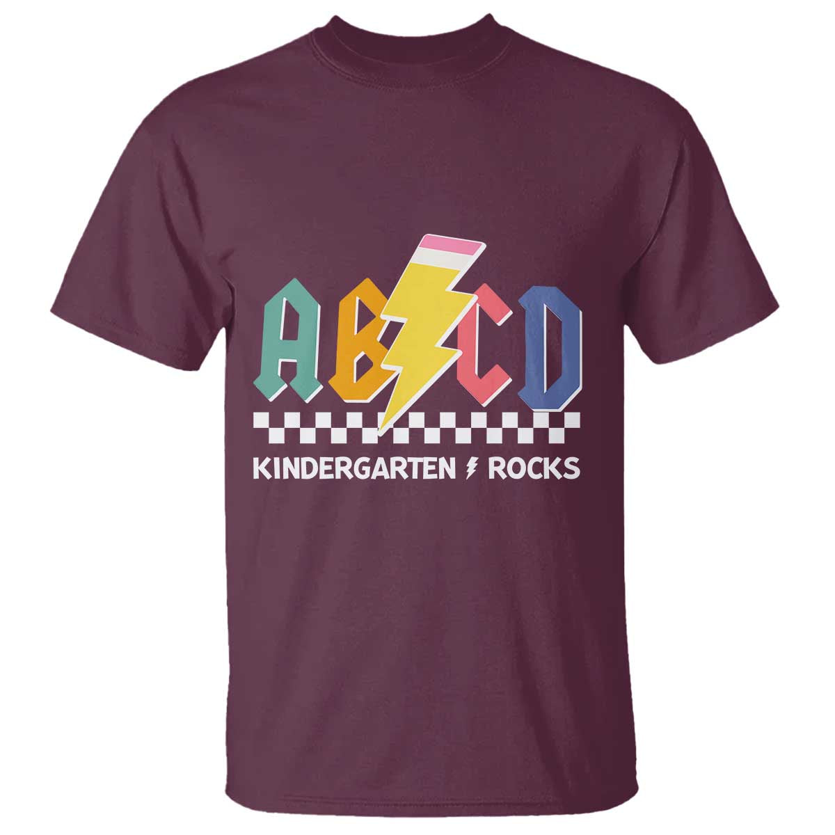 ABCD Kindergarten Rock And Roll T Shirt Teachers Back To School - Wonder Print Shop