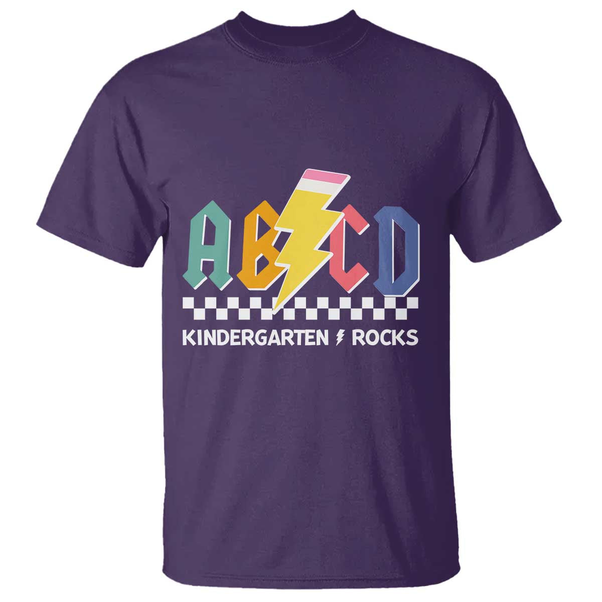 ABCD Kindergarten Rock And Roll T Shirt Teachers Back To School - Wonder Print Shop