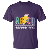 ABCD Kindergarten Rock And Roll T Shirt Teachers Back To School - Wonder Print Shop