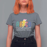 ABCD Kindergarten Rock And Roll T Shirt For Women Teachers Back To School - Wonder Print Shop
