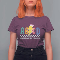 ABCD Kindergarten Rock And Roll T Shirt For Women Teachers Back To School - Wonder Print Shop