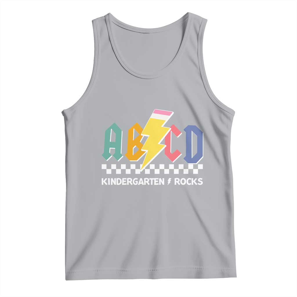 ABCD Kindergarten Rock And Roll Tank Top Teachers Back To School - Wonder Print Shop
