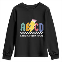 ABCD Kindergarten Rock And Roll Youth Sweatshirt Teachers Back To School - Wonder Print Shop