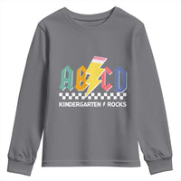 ABCD Kindergarten Rock And Roll Youth Sweatshirt Teachers Back To School - Wonder Print Shop
