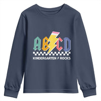 ABCD Kindergarten Rock And Roll Youth Sweatshirt Teachers Back To School - Wonder Print Shop