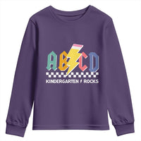 ABCD Kindergarten Rock And Roll Youth Sweatshirt Teachers Back To School - Wonder Print Shop