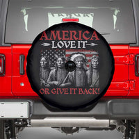 America Love It Or Give It Back Spare Tire Cover Native American Chiefs USA Flag - Wonder Print Shop